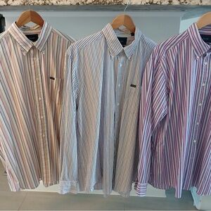 Faconnable Multicolor Striped Men's Shirts
